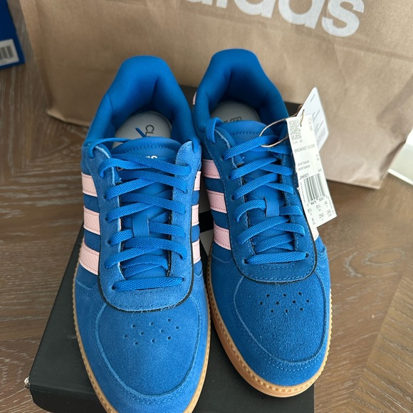Adidas Women’s Blue and Pink Sneakers - Picture 2 of 6